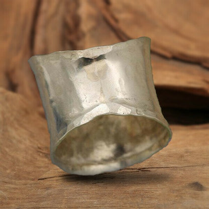 🔥 Last Day Promotion 75% OFF 🔥Sterling Silver Blooming Daisy Wide Band Ring