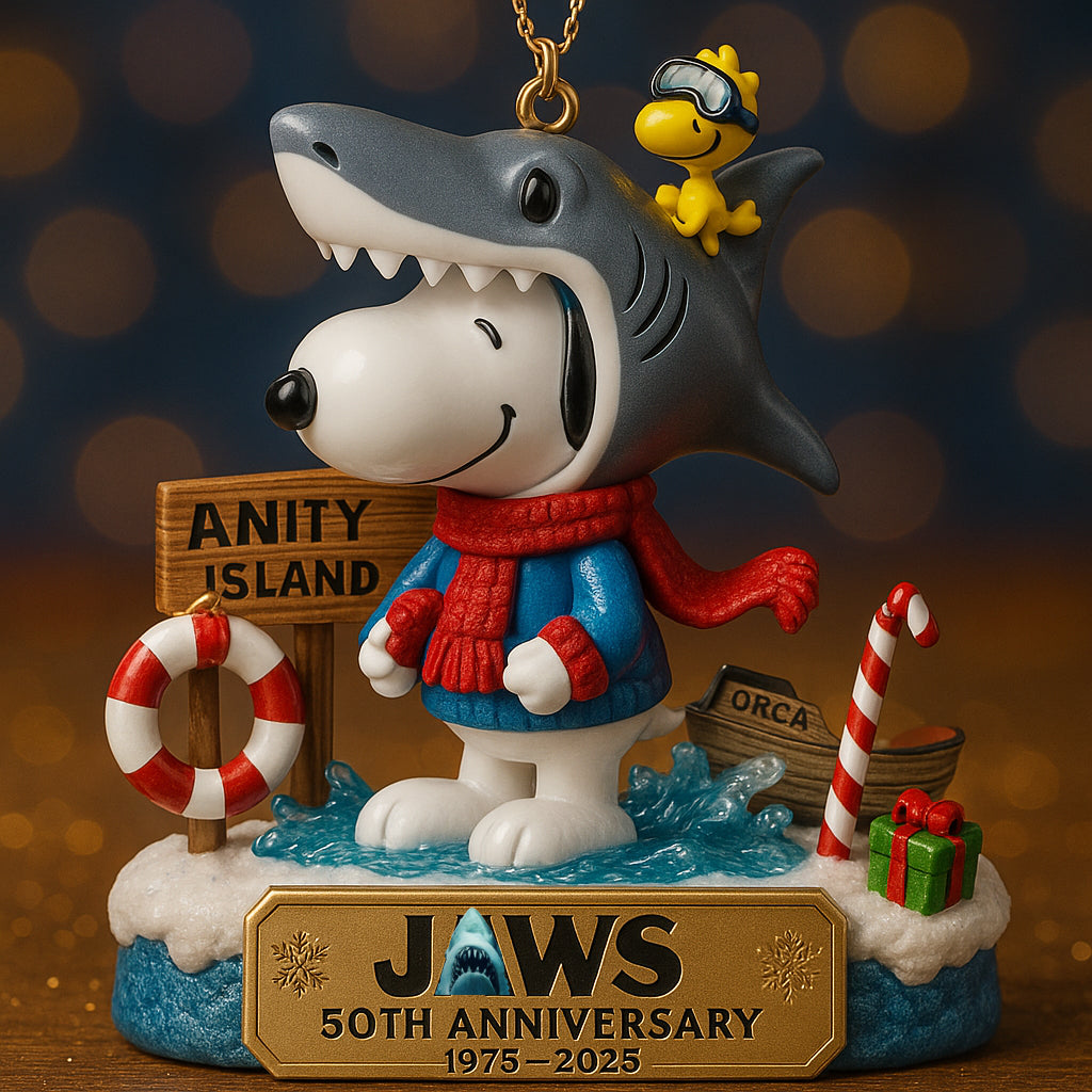 J🦈ws 50th Anniversary Christmas Ornament