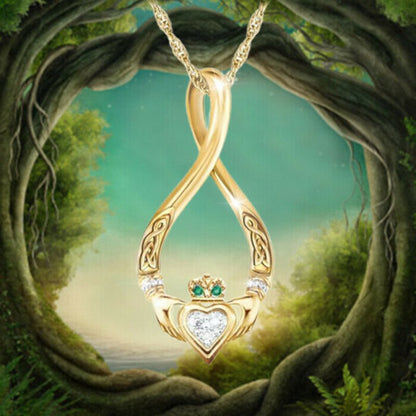 "Infinite" Irish Emerald Island Necklace