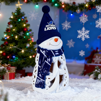 LED Christmas Snowman Decorative Lights with Football team