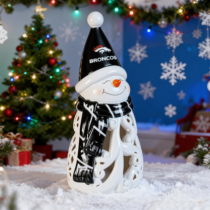 LED Christmas Snowman Decorative Lights with Football team