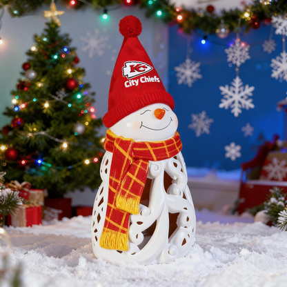 LED Christmas Snowman Decorative Lights with Football team