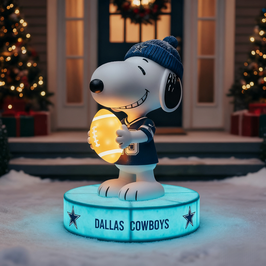 Snoopy NFL Team Spirit LED Statuary  – Show Your Fandom with Iconic Charm!