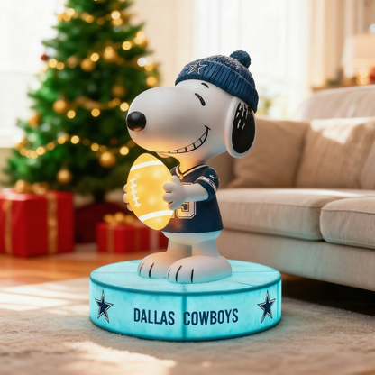 Snoopy NFL Team Spirit LED Statuary  – Show Your Fandom with Iconic Charm!