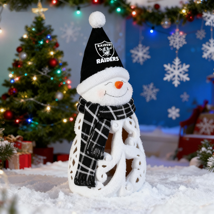 LED Christmas Snowman Decorative Lights with Football team