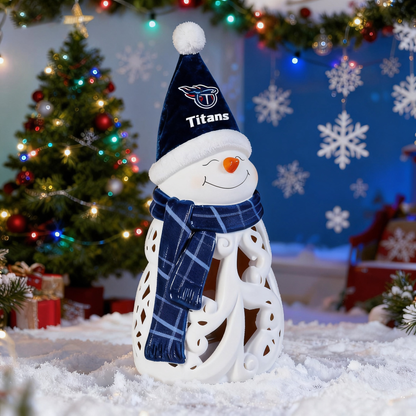 LED Christmas Snowman Decorative Lights with Football team
