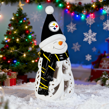 LED Christmas Snowman Decorative Lights with Football team