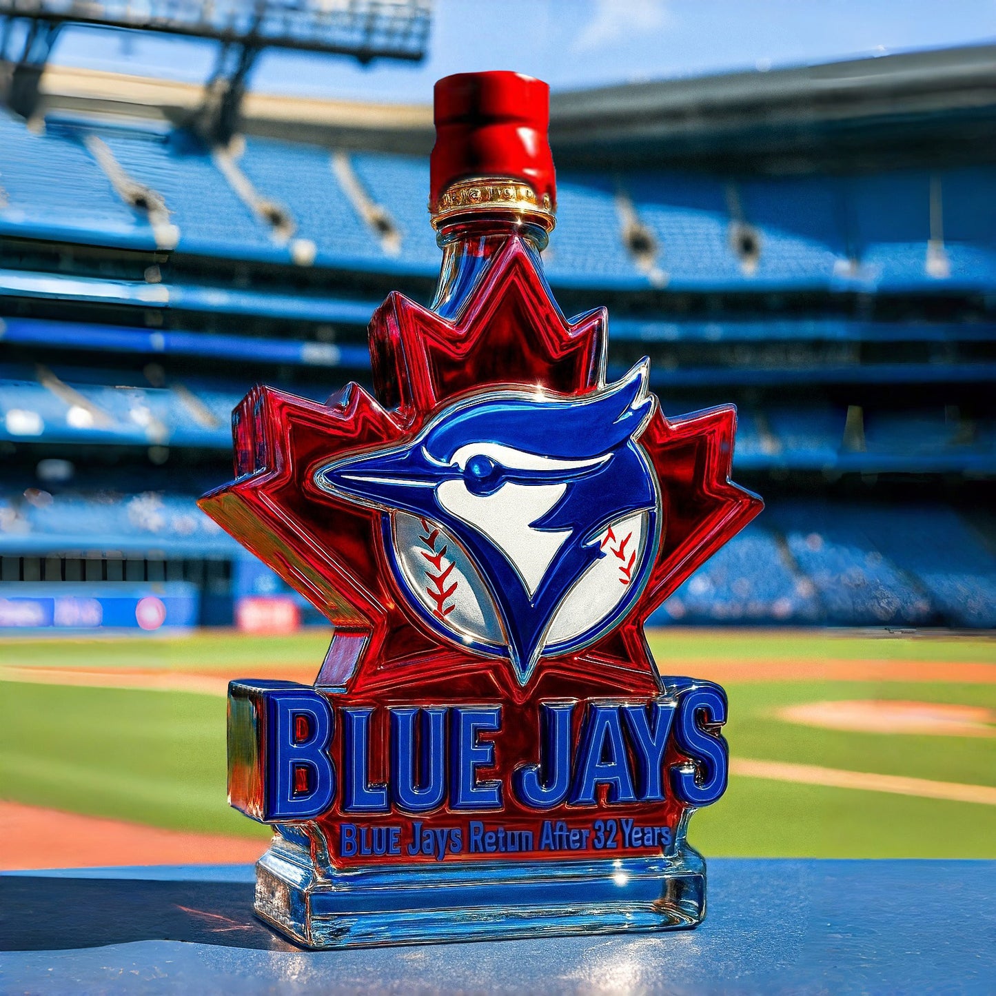 2025 World Series Blue Jays Whiskey Bottle