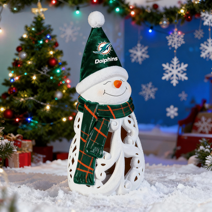 LED Christmas Snowman Decorative Lights with Football team