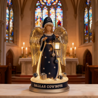 Holiday Guardian Angel Statue - Festive Home Decor