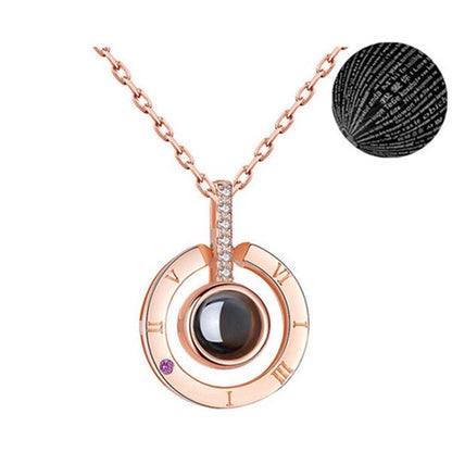 100 Languages i Love You Memory Necklace