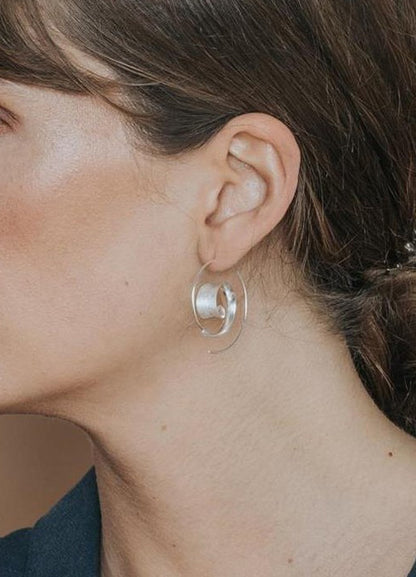 Spiral Leaf Earrings