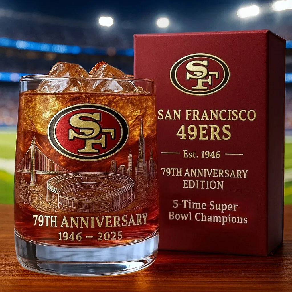 🏈Football Team Collectible Anniversary Whiskey Glass 🥃 (Including all teams)