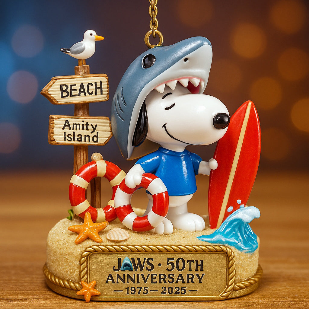 J🦈ws 50th Anniversary Christmas Ornament