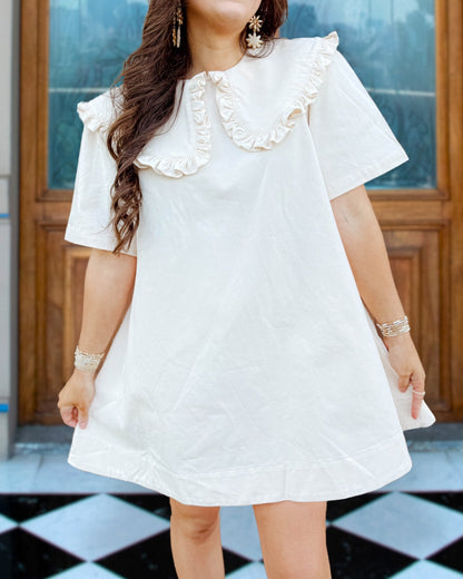 Peter Pan Collared Mini Dress