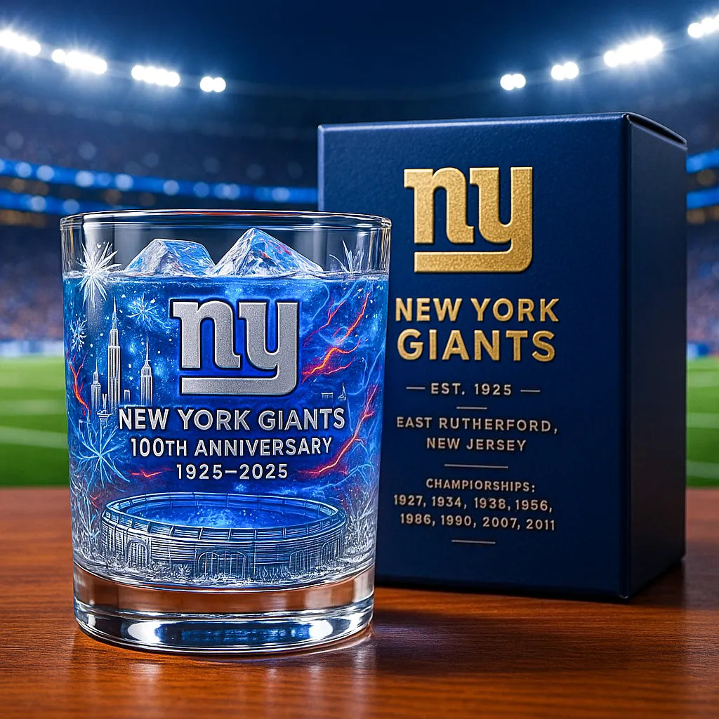 🏈Football Team Collectible Anniversary Whiskey Glass 🥃 (Including all teams)