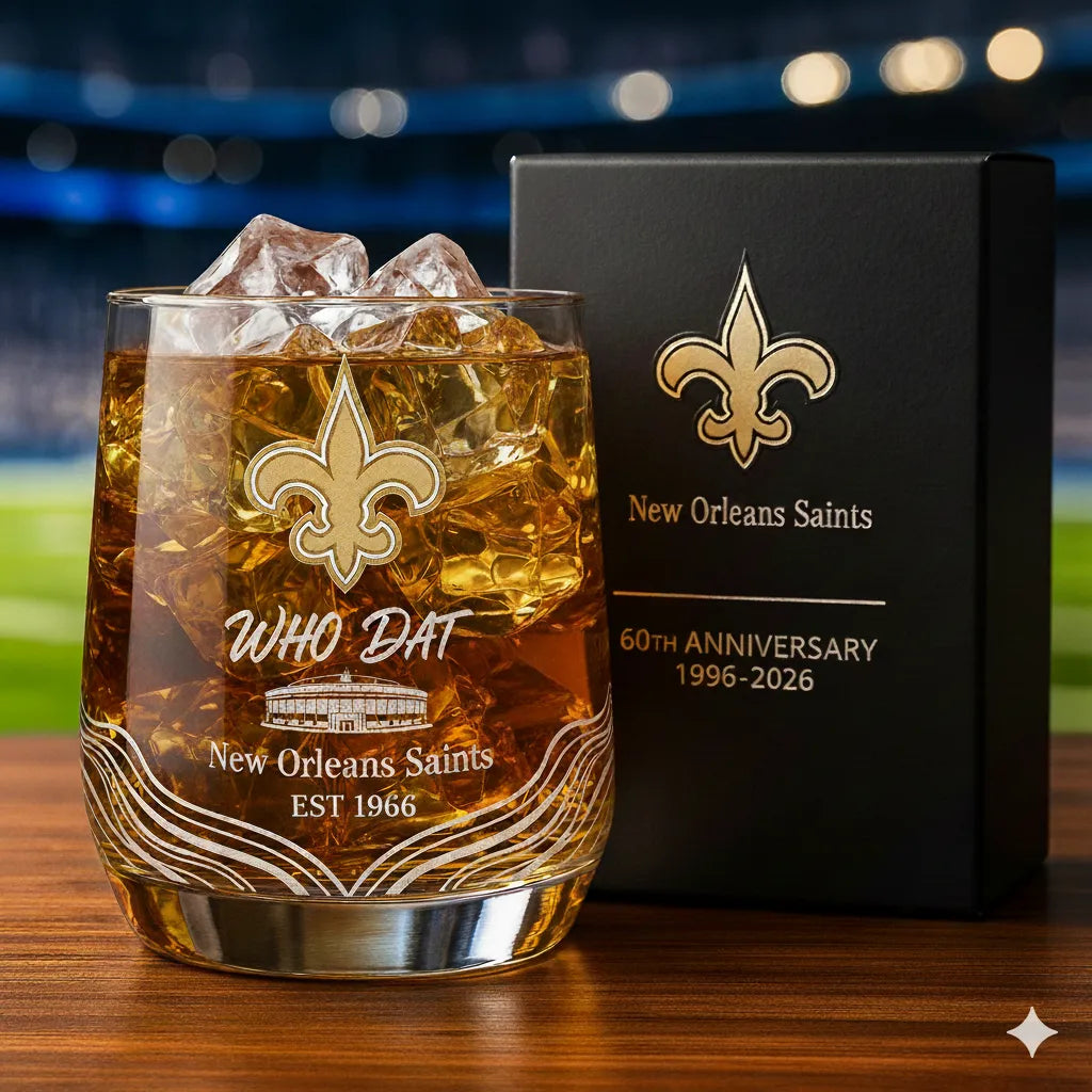 🏈Football Team Collectible Anniversary Whiskey Glass 🥃 (Including all teams)