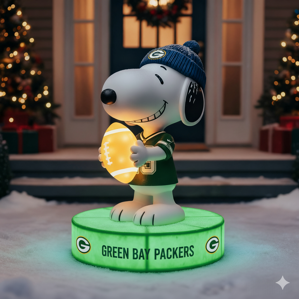 Snoopy NFL Team Spirit LED Statuary  – Show Your Fandom with Iconic Charm!