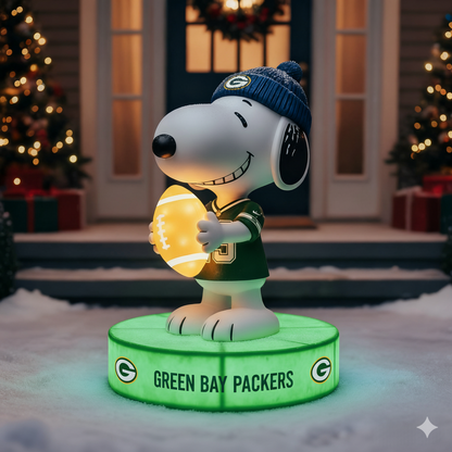 Snoopy NFL Team Spirit LED Statuary  – Show Your Fandom with Iconic Charm!