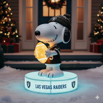 Snoopy NFL Team Spirit LED Statuary  – Show Your Fandom with Iconic Charm!