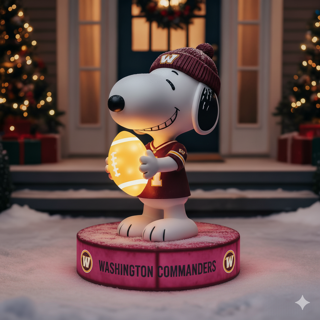 Snoopy NFL Team Spirit LED Statuary  – Show Your Fandom with Iconic Charm!
