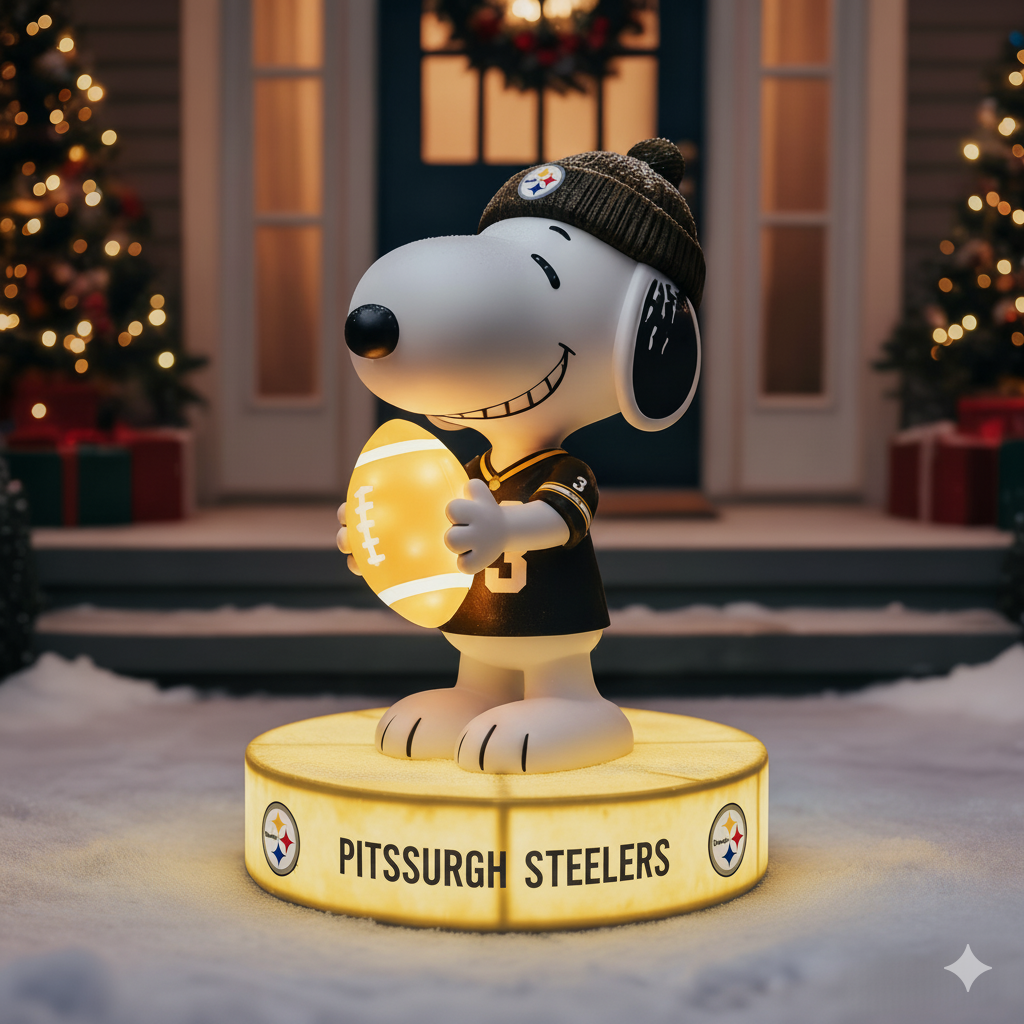 Snoopy NFL Team Spirit LED Statuary  – Show Your Fandom with Iconic Charm!
