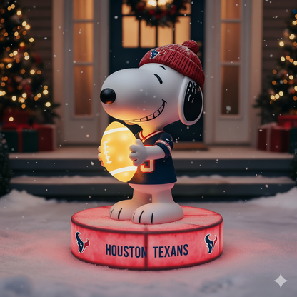 Snoopy NFL Team Spirit LED Statuary  – Show Your Fandom with Iconic Charm!