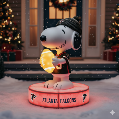 Snoopy NFL Team Spirit LED Statuary  – Show Your Fandom with Iconic Charm!