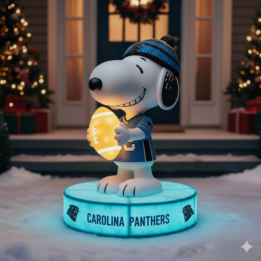 Snoopy NFL Team Spirit LED Statuary  – Show Your Fandom with Iconic Charm!