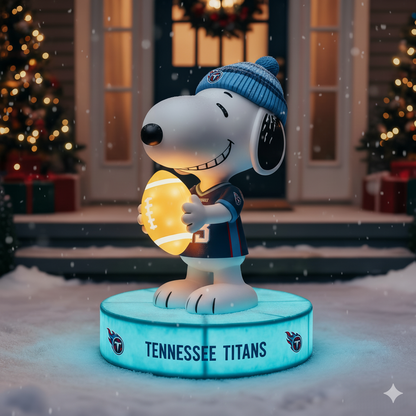 Snoopy NFL Team Spirit LED Statuary  – Show Your Fandom with Iconic Charm!