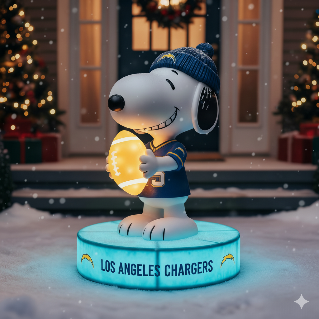 Snoopy NFL Team Spirit LED Statuary  – Show Your Fandom with Iconic Charm!