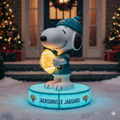 Snoopy NFL Team Spirit LED Statuary  – Show Your Fandom with Iconic Charm!