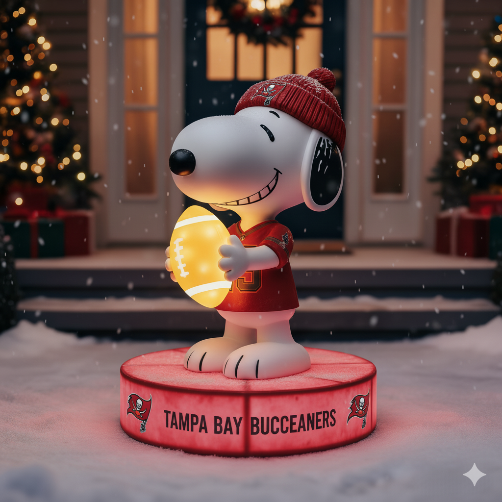 Snoopy NFL Team Spirit LED Statuary  – Show Your Fandom with Iconic Charm!