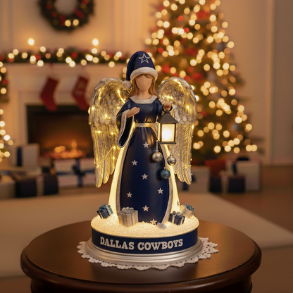 Holiday Guardian Angel Statue - Festive Home Decor