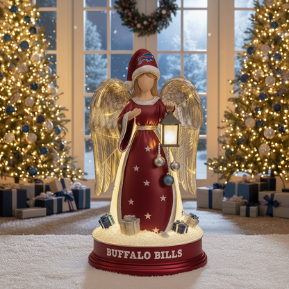 Holiday Guardian Angel Statue - Festive Home Decor