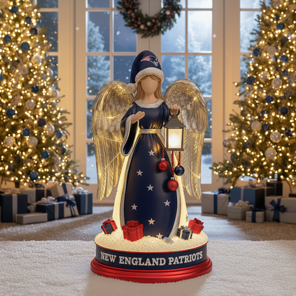 Holiday Guardian Angel Statue - Festive Home Decor