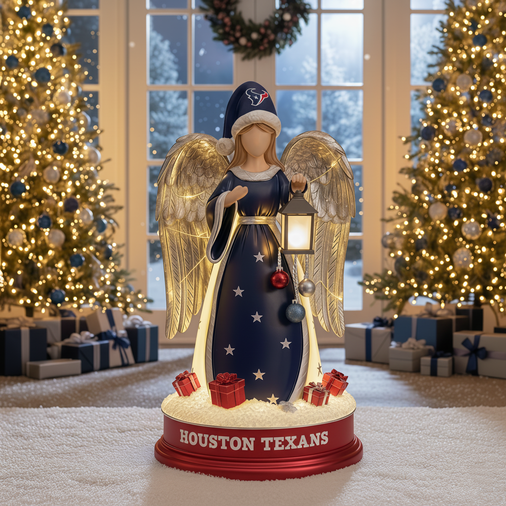 Holiday Guardian Angel Statue - Festive Home Decor