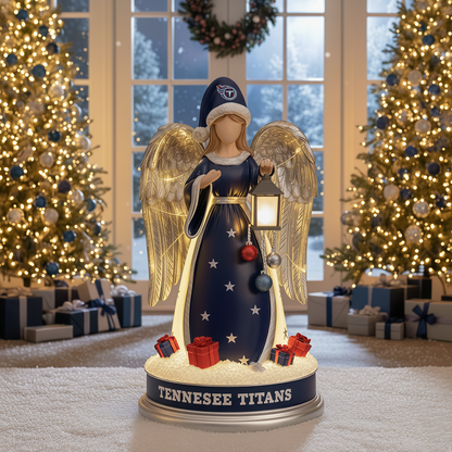 Holiday Guardian Angel Statue - Festive Home Decor