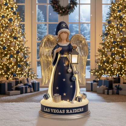 Holiday Guardian Angel Statue - Festive Home Decor