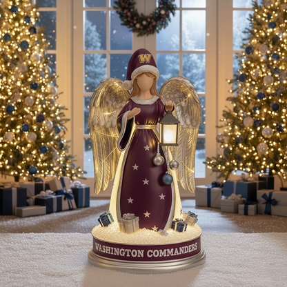 Holiday Guardian Angel Statue - Festive Home Decor