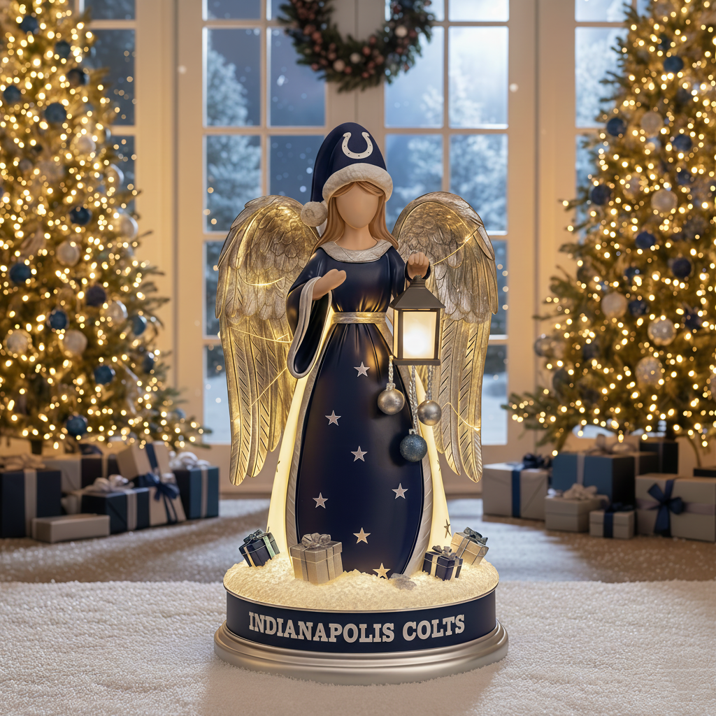 Holiday Guardian Angel Statue - Festive Home Decor