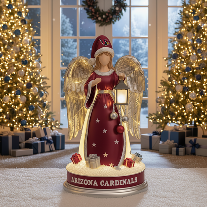 Holiday Guardian Angel Statue - Festive Home Decor