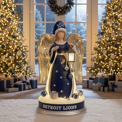 Holiday Guardian Angel Statue - Festive Home Decor