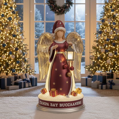 Holiday Guardian Angel Statue - Festive Home Decor