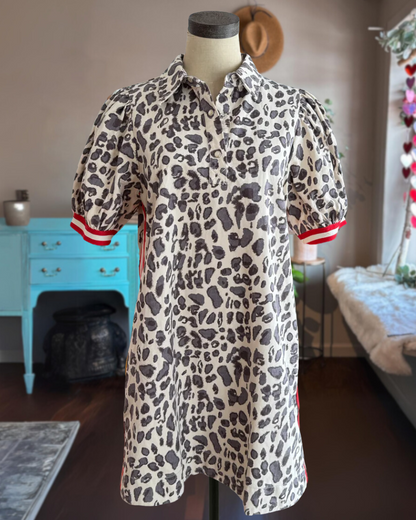 Playful Leopard Mini Dress