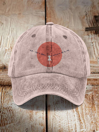 Abstract Creative Dangling Cute Cat Painting Art Retro Casual Cap