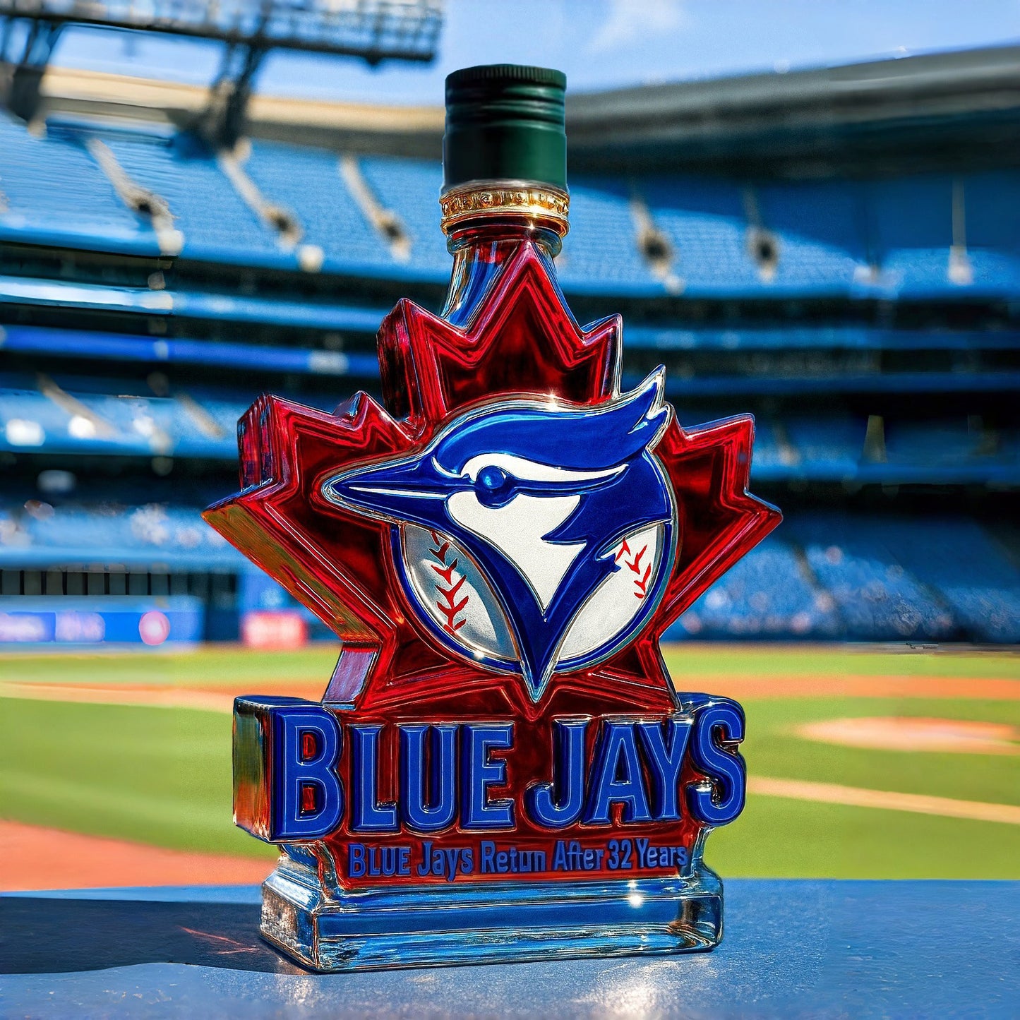 2025 World Series Blue Jays Whiskey Bottle