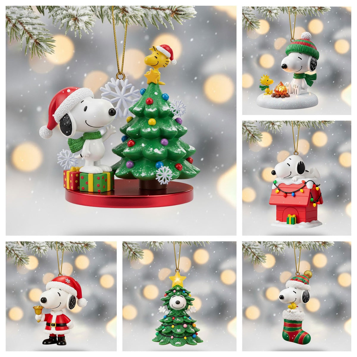 SNPY & Woodstock Christmas 3D Ornament Collection
